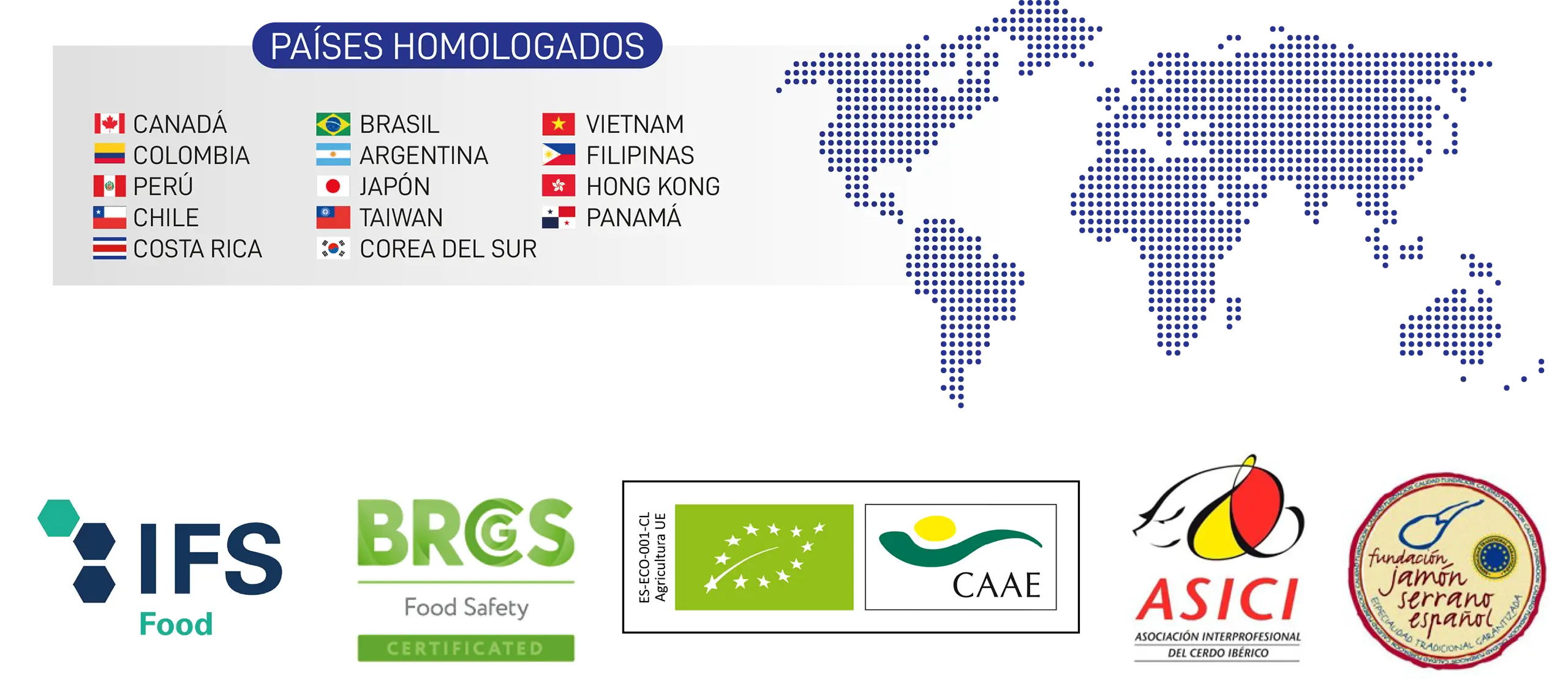 Jamón Salamanca Meat – Certificaciones Jamón Salamanca Meat - Certificaciones
